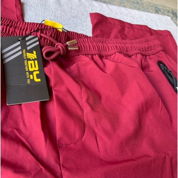 Lightweight Hiking Travel Pants Breathable Athletic Zipper Pockets, 2XL - Picture 7 of 8